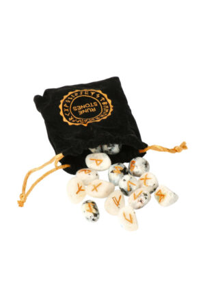 Runen stenen set Regenboog Maansteen, 25 delig