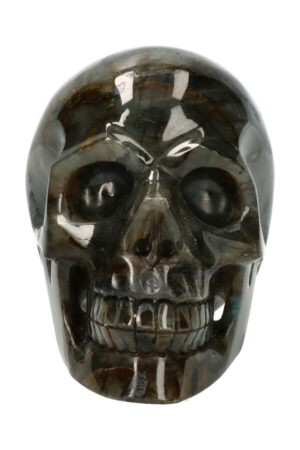 Labradoriet edelsteen schedel, 13 cm, 1.2 KG