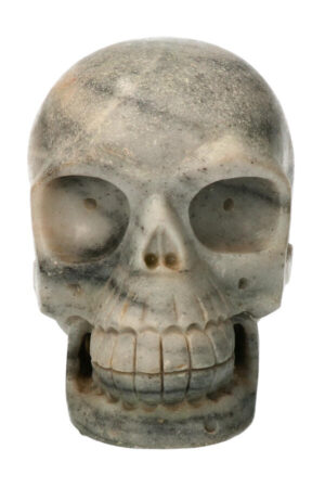 Zebra Jaspis realistische kristallen schedel, 13 cm, 1497 gram