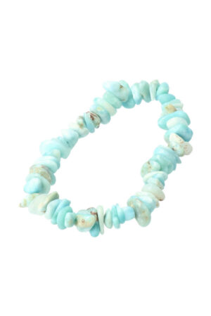 Larimar splitarmband, 17-18 cm