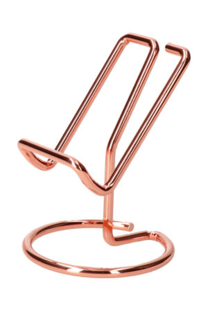 Mineralen standaard 11 cm koperkleurig