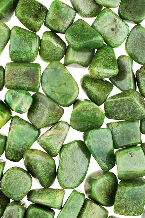 Hydro Grossulaar trommelsteen, 15 - 40 gram, 2.5 - 5 cm,