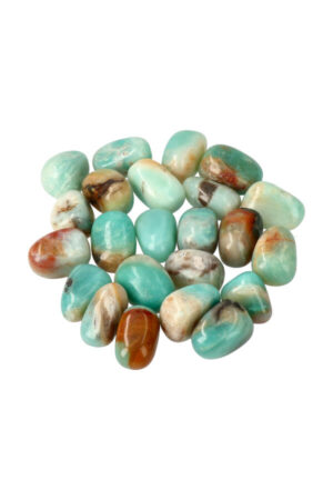 Amazoniet trommelstenen, China, 2 a 3 cm, van 1 steen tot 1 kilo