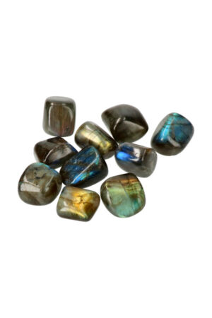 Labradoriet trommelstenen, per steen of zakken van 100 gram tot 1 kilo