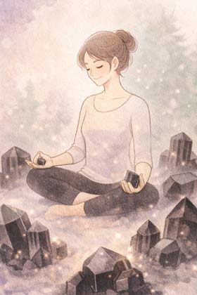 Toermalijn meditatie tegen stress Toermalijn meditatie tegen stress