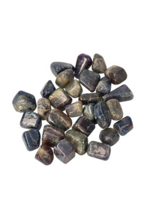 Ioliet trommelsteen, in twee maten 10 tot 30 gram