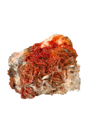 Vanadiniet op Bariet op Dolomiet met Dendriet, Top Kwaliteit, 12 cm, 1.2 kg, Mibladen Marokko