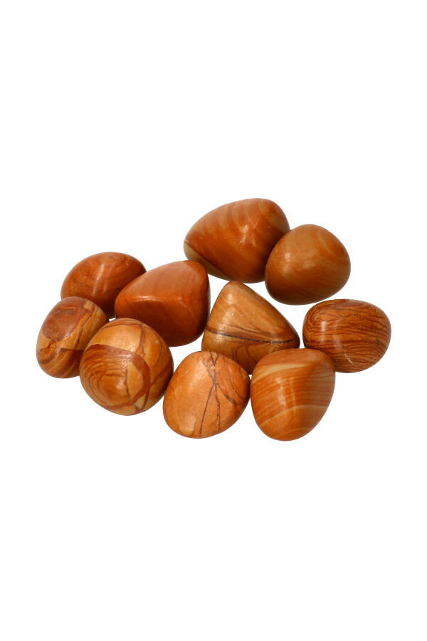 Versteend hout trommelstenen, van 1 steen tot zakken van 100 gram tot 1 kilo