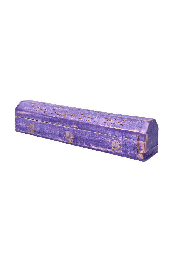 Purplewash wierook kist Hamsa Hand (Hand of Fatima), 30 cm 1 Purplewash wierook kist Hamsa Hand (Hand of Fatima), 30 cm