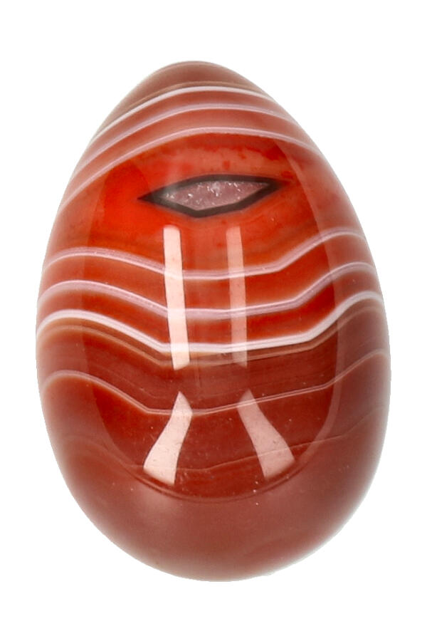 Carneool Yoni Ei, diverse maten, met of zonder gaatjes - Afbeelding 3