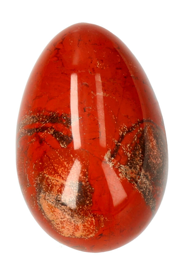 Rode Jaspis Yoni Ei, diverse maten, met of zonder gaatjes - Afbeelding 4