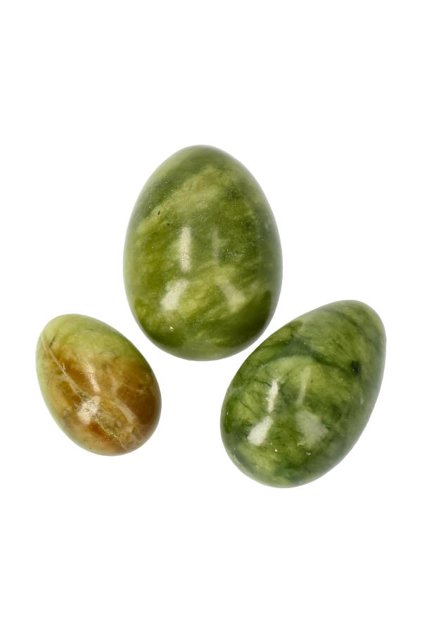 Jade Yoni ei, diverse maten, met of zonder gaatjes - Afbeelding 2