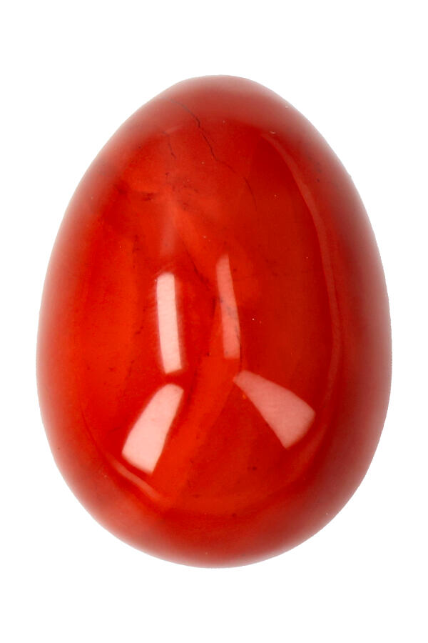 Rode Jaspis Yoni Ei, diverse maten, met of zonder gaatjes - Afbeelding 6
