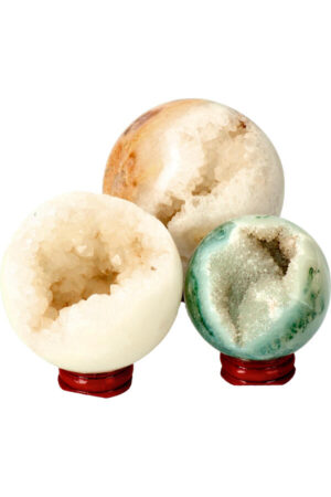 Agaat geode "Druzy" bol, 5-8 cm