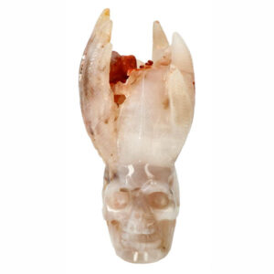 Agaat met red healer crystal skull