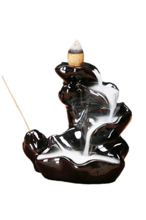 Aardewerk Backflow wierook brander 'TOWER', 9 cm