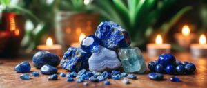 Blauwe edelstenen