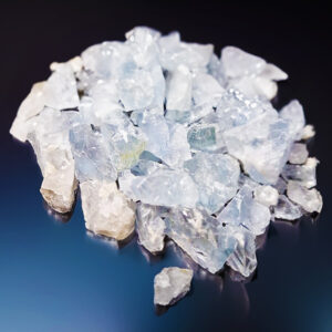 Zakje ruwe Celestien stukjes, 25 gram, Madagaskar