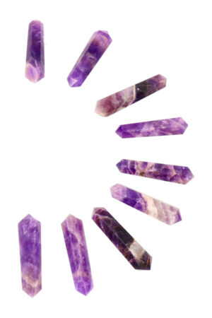 Amethist dubbelpunten, 4-5 cm, ideaal voor een grid