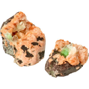 Groene Apofyliet op Stilbiet, diverse formaten, Maharashtra, India