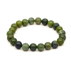 Jade uit Cambodja, armband 8 mm edelsteen kralen, 19 cm