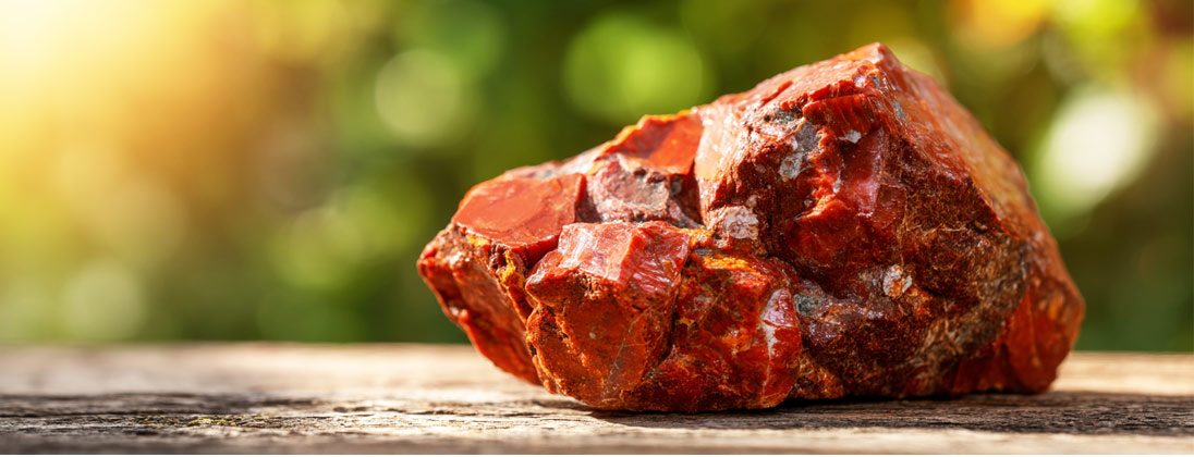 rode jaspis ruw banner