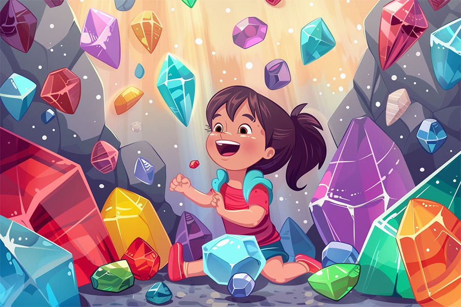 kinderen en edelstenen