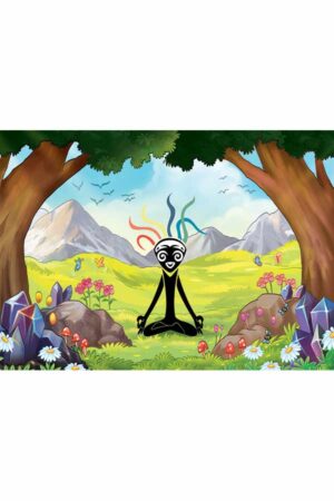 Kaart 'Happy Spirit Meditatie', 14.8 x 10.5 cm