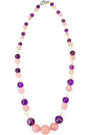 Gouden Driehoek kralenketting 6-10mm, 45cm