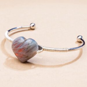 labradoriet hart armband