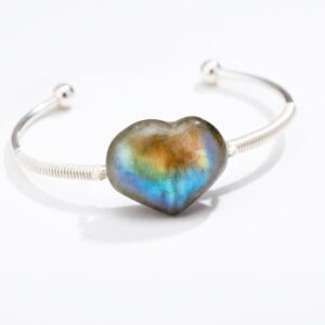 labradoriet hart armband