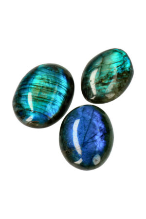 Blauwe Labradoriet palm stenen, 2 maten, 4-6 cm, fantastische flash!!!