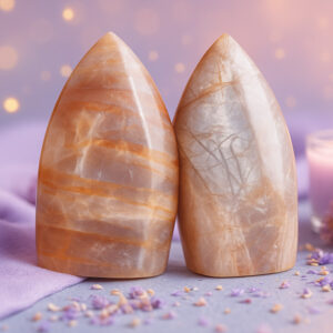 Moonfire flowpunt (Maansteen met Zonnesteen), India