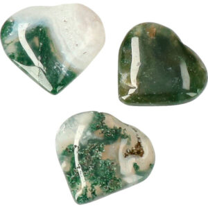 mos agaat hartjes 3 cm
