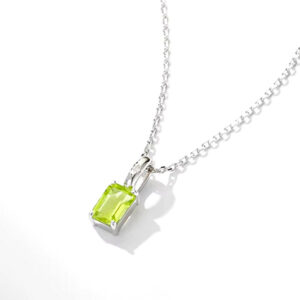 Peridoot ketting zilver