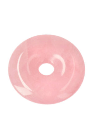 Rozenkwarts donut hanger, 4 cm