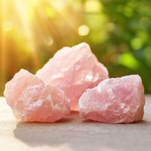 Rozenkwarts ruwe steen, 3-5 cm, Madagaskar