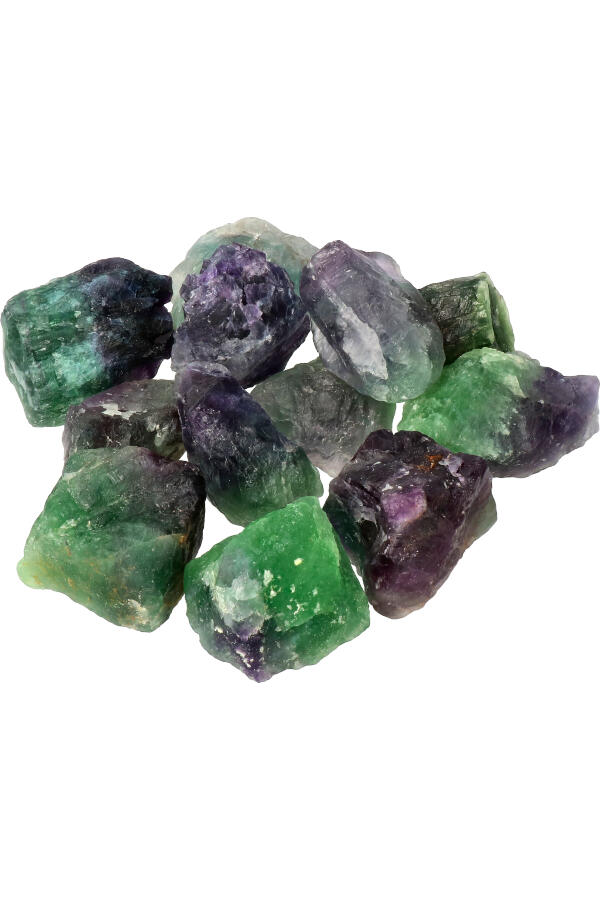 Fluoriet ruwe steen, 3-5 cm - Afbeelding 3