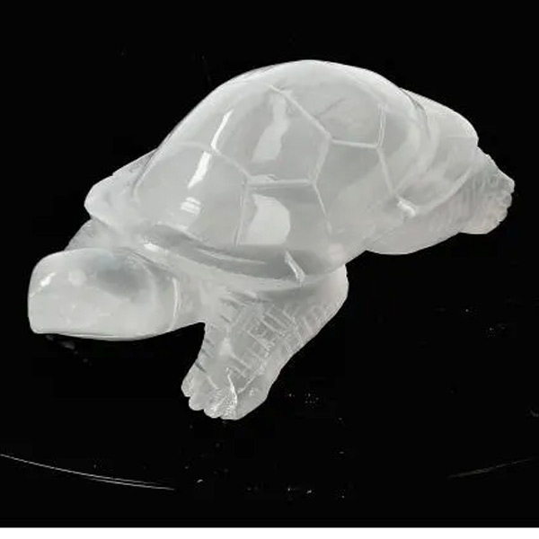 Seleniet schildpad sculptuur, diverse maten en gewichten 1 seleniet schildpad