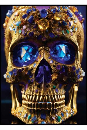 Kaart 'Crystal Skull', 10.5 x 14.8 cm