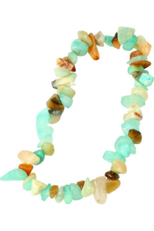 China Amazoniet splitarmband, 17-19 cm