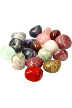 Trommelstenen Mix, circa 2 tot 4.5 cm per steen, per zak van 500 gram of 1 kilo