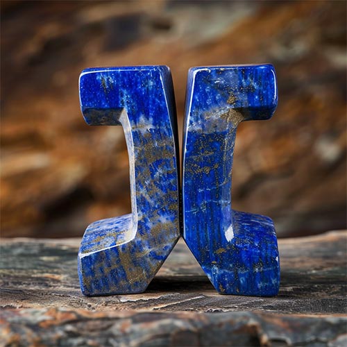 tweelingen teken gemaakt van lapis lazuli