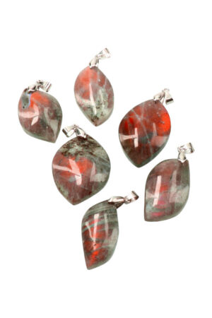 Zeemeermin Labradoriet hanger, 3-5 cm