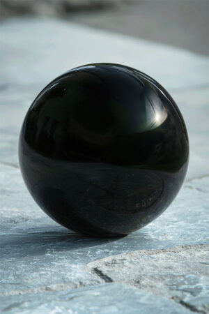 Obsidiaan bol, 10 cm, 1.2 a 1.4 kilo